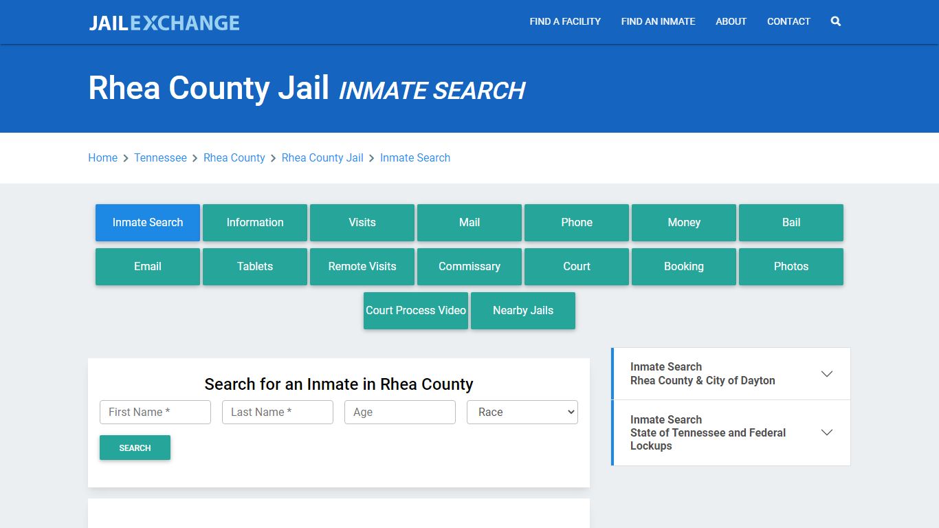 Rhea County Jail, TN Inmate Search: Roster & Mugshots - Jail Exchange